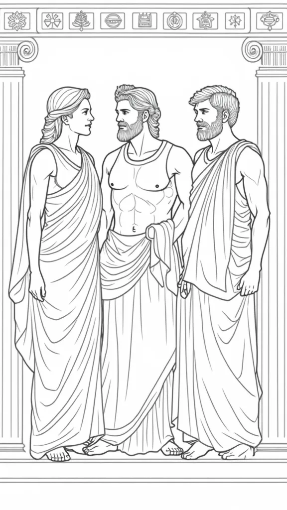 toga coloring pages